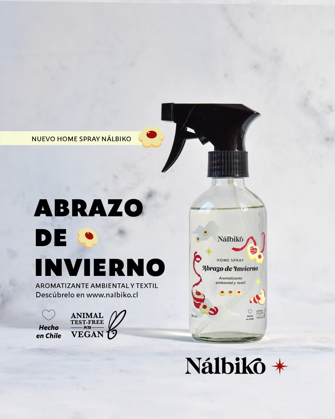 Aromatizante Home Spray - Abrazo de Invierno 🍎🍪