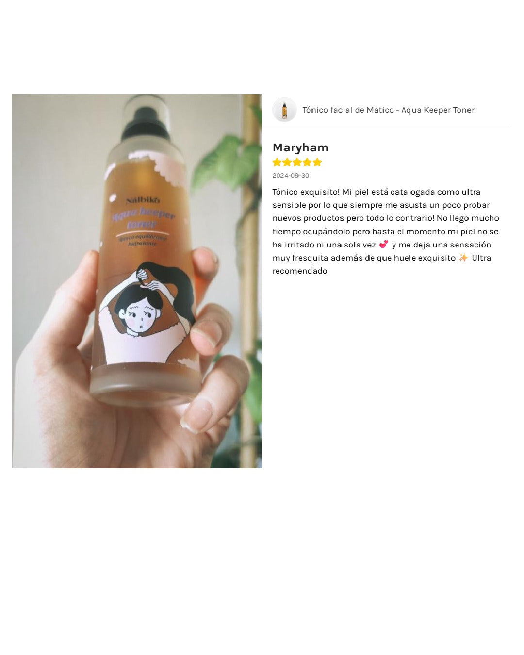 Tónico facial de Matico - Aqua Keeper Toner